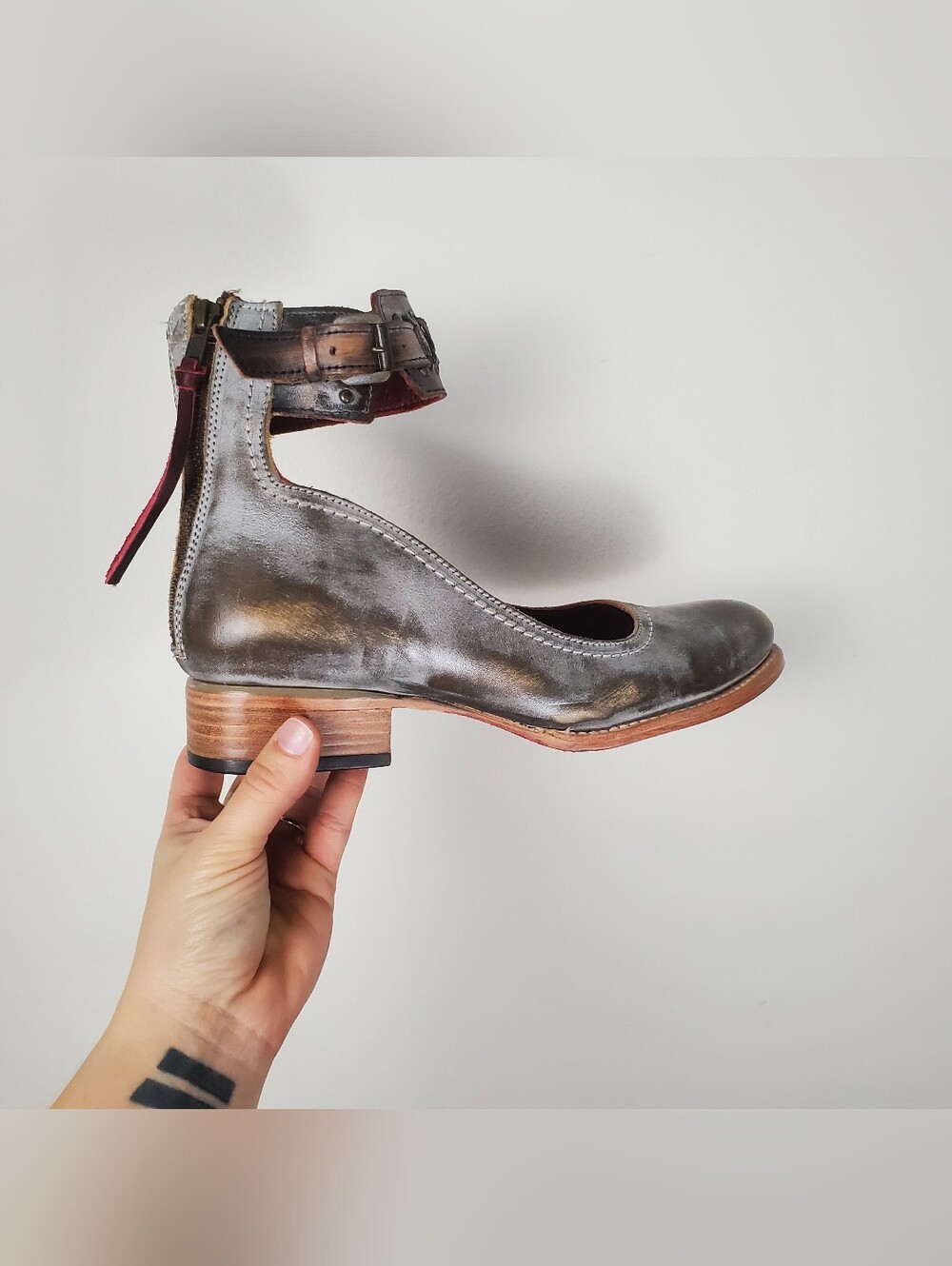 Freebird by Steven Maribel Ankle Strap Shoes Leather Women's Size 9 - Picture 3 of 14